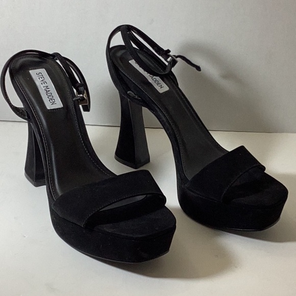 Steve Madden Womens Lashed Ankle Strap Dressy Platform Sandals - Picture 5 of 10
